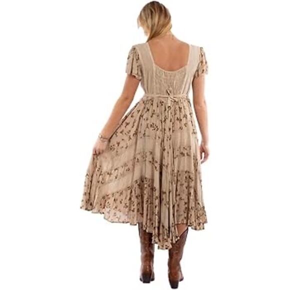 Scully | Honey Creek Collection Dress: Cap Sleeve Sand - Picture 2 of 7